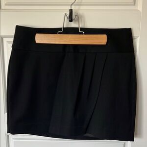 Express Black Pleated Pencil Skirt Mini Length
